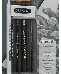 Derwent Academy Fine Art Pencils Blister Pack (Charcoal)