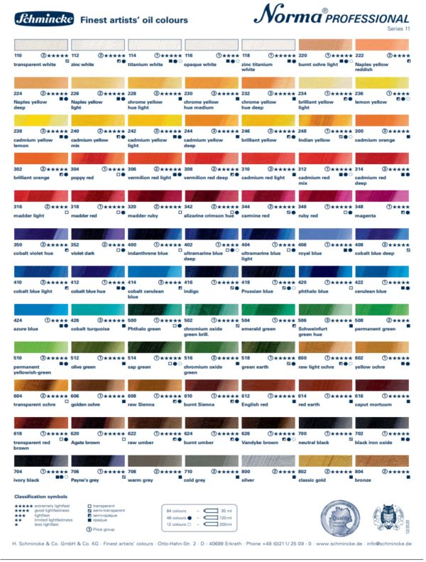 Schmincke Norma Professional Oil Colours Series 2 35ml - Image 2