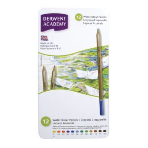 Derwent Academy Watercolour Pencils (12 tin)