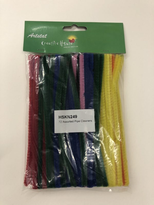 Pipe Cleaners 6" 72 Pack Assorted Colours