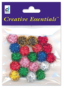 Creative Essential Glitter Pom-Poms