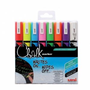 Uni Liquid Chalk Markers 8 Pack