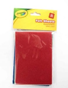 Crayola Assorted Felt Sheets (10)