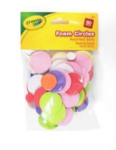 Crayola Peel & Stick Foam Circles (80)