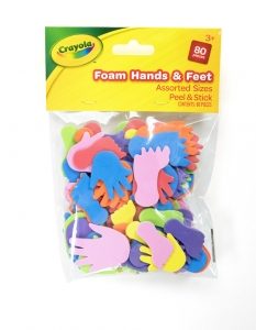 Crayola Peel & Stick Foam Hands & Feet (80)