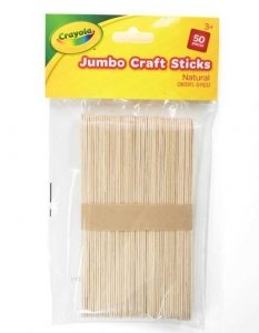Crayola Natural Jumbo Craft Sticks (50)