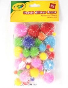 Crayola Pastel Glitter Poms (50)