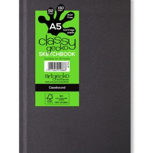 Gecko A5 Casebound Hardback Sketchbook Portrait