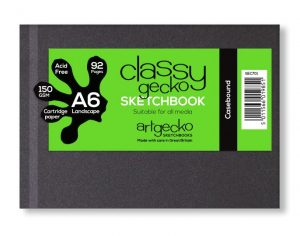 Gecko A6 Landscape Casebound Hardback Sketchbook