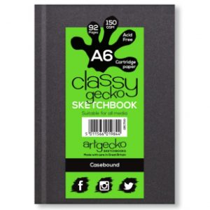 Gecko A6 Casebound Hardback Sketchbook Portrait