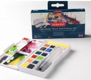 Derwent Inktense Paint Pan Travel Set