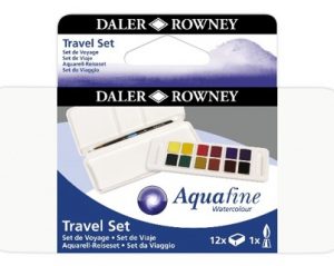 Daler Rowney Aquafine 12 Travel Set Plastic Palette