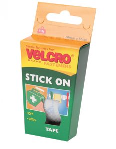 Stick On Tape 20mm X 50cm White H & L VELCRO® Brand