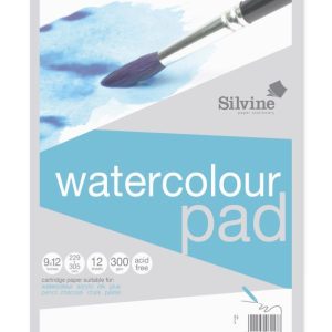 Silvine 300gsm Watercolour Pad 9"x12"