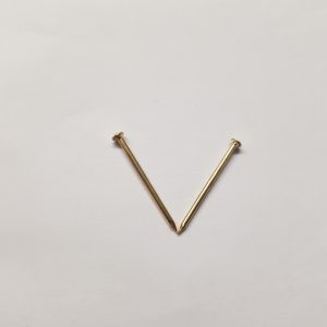 Brass painted picture pins - 10