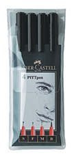 Faber Castell Pitt Artist Pen Wallet Black