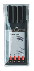 Faber Castell Pitt Artist Pen Wallet Sanguine