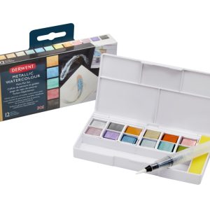 Derwent Metallic Watercolour 12 Pan Set