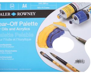 Daler Rowney Tear Off A4 Palettes for Acrylics & Oil paints CDATPAOA4