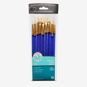 Royal & Langnickel White Bristle 10 Brush Set SVP5