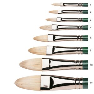 Winsor & Newton Winton Hog Filbert Long Handle Brushes