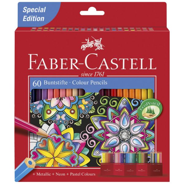 Faber Castell Coloured Pencil 60 Pack