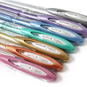Uni-Ball 120 Signo Metallic Gel Rollerball Pens