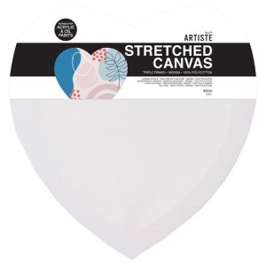 Artiste Heart Canvas 40cm - 380gsm