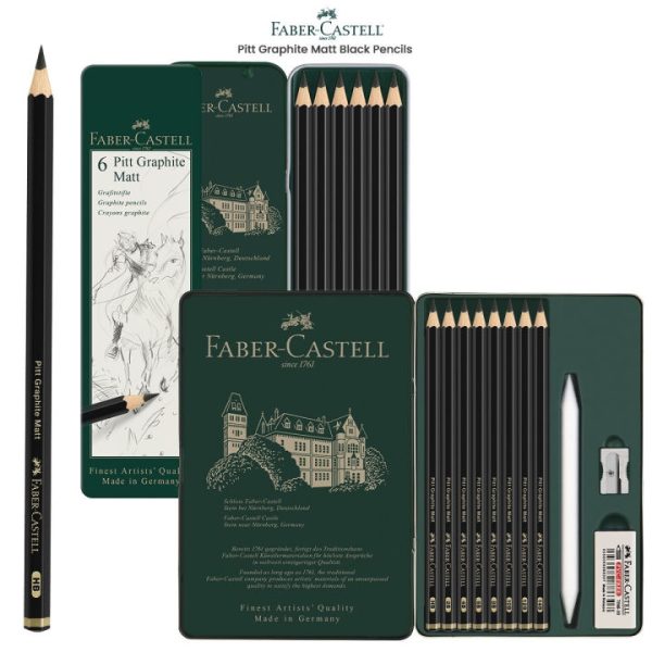 Faber Castell Pitt Graphite Matt Pencil Tins