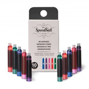 Fountain Pen Ink Cartridges Assorted Colours 10 Pack