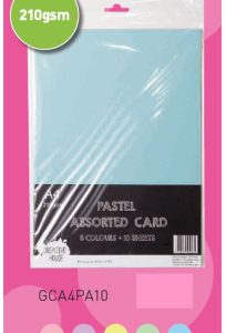 Creative House A4 Assorted Pastel Card (10 Sheets)