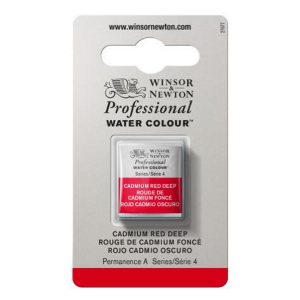 Winsor & Newton Professional Artists' Watercolour Series 4 Half Pan - Cadmium Red Deep 097 |
