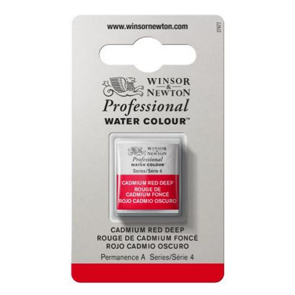Winsor & Newton Professional Artists' Watercolour Series 4 Half Pan - Cadmium Red Deep 097 |