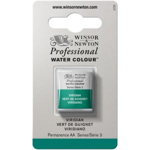 Winsor & Newton Professional Artists' Watercolour Series 3 Half Pan - Viridian 692