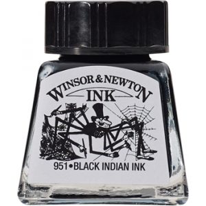 Winsor & Newton Drawing Ink 14 ml - Black Indian