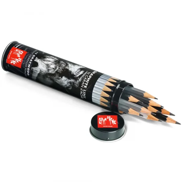 Caran D'Ache Grafwood Pencil Metal Container (15 Pencils) - Image 2
