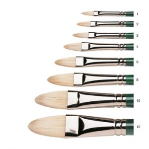 Winsor and Newton Winton Long Handle Filbert Paintbrushes