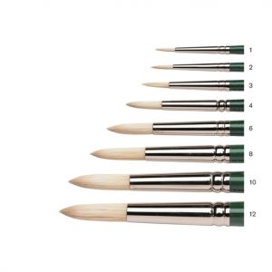 Winsor and Newton Winton Long Handle Hog Round Brushes